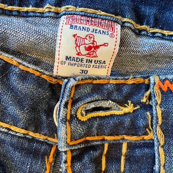 Dark blue true religion denim jeans - Picture 4 of 5